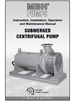 Submerged Centrifugal Pump_Maintenance Manual